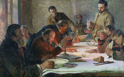Vigilia di Natale in Siberia, 1892 da Jacek Malczewski